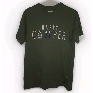 State Of Mine Unisex Tee Happy Camper Adult Unisex Size‎ M Soft Cozy T-Shirt